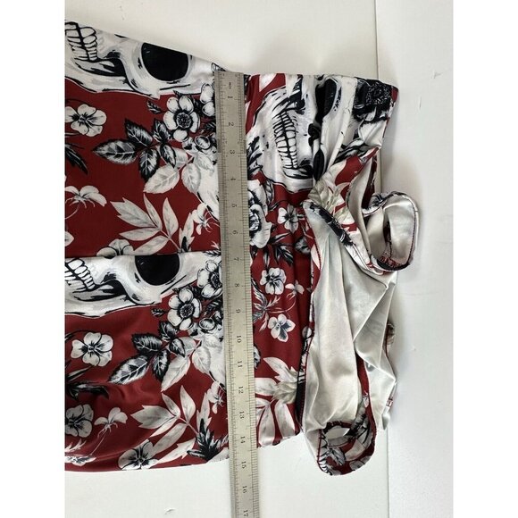 Skull Jumpsuit All Over Print Halloween Grunge Goth Women's Sz M Day Of The Dead - Picture 8 of 10